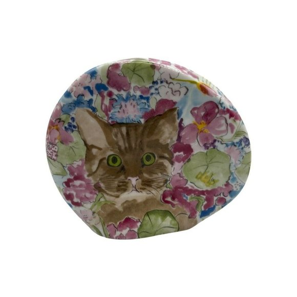 1985 COLLECTION COEUR MINOU-ETTES BY C. PRADELIE COLLECTIBLE CAT Vase PORTUGAL - Picture 1 of 5